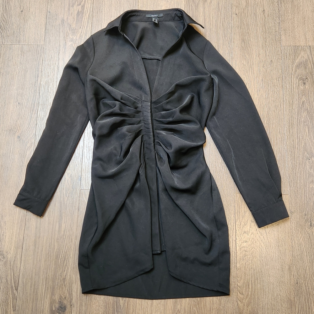 Forever 21 Black Long Sleeve Dress